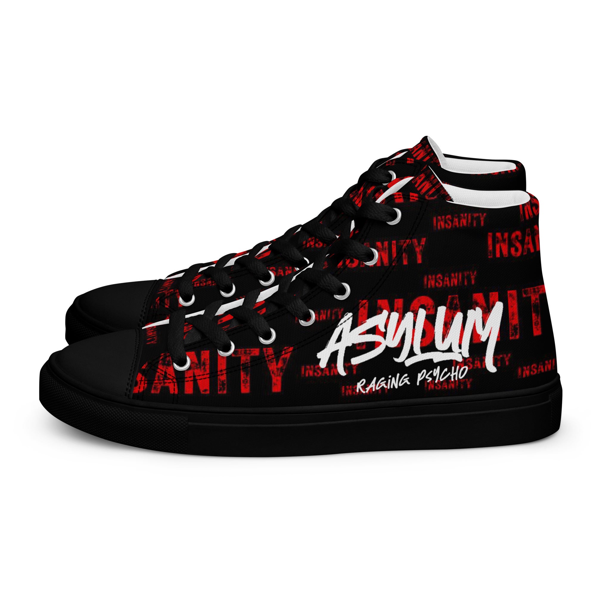 Insanity Raging Psycho High Top Shoes Steel Asylum
