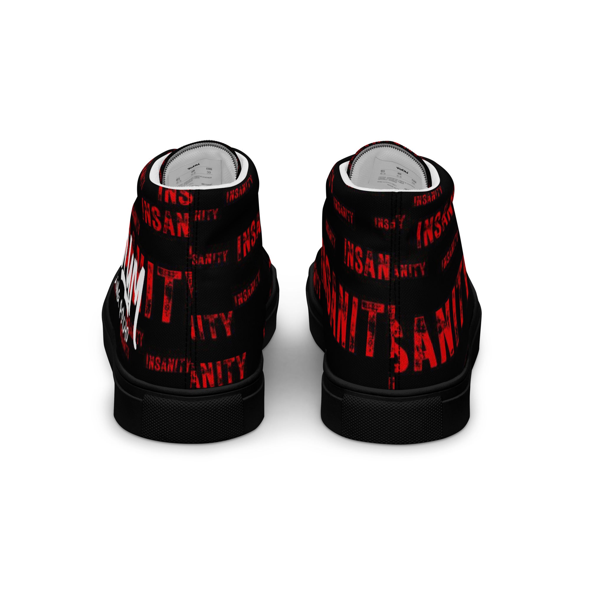 Insanity Raging Psycho High Top Shoes Steel Asylum